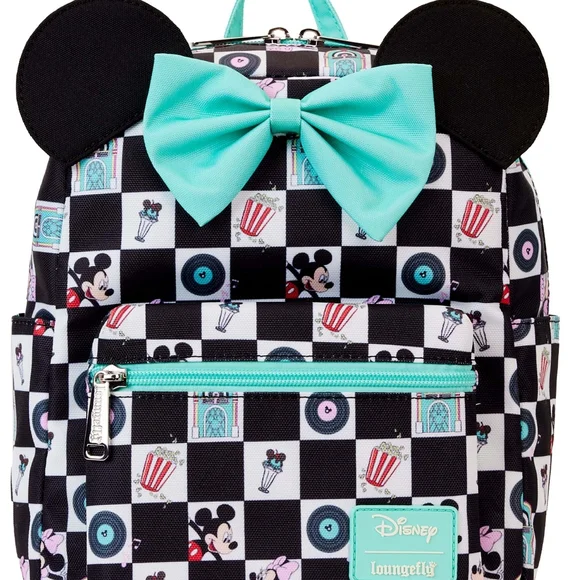 Loungefly Disney Mickie Retro Diner Backpack - Picture 1 of 5